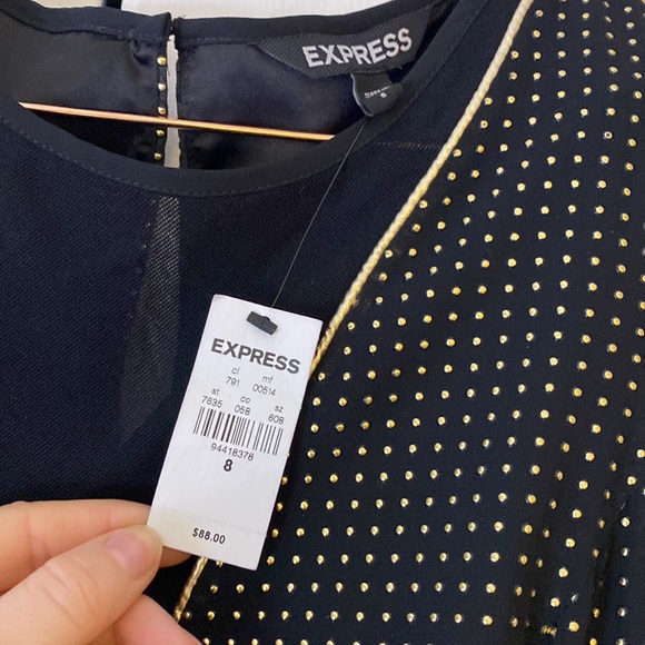 Black and Gold Dress - Picture 2 of 8